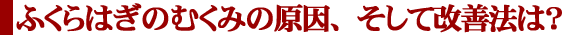 ふくらはぎのむくみの原因、そして改善法は?