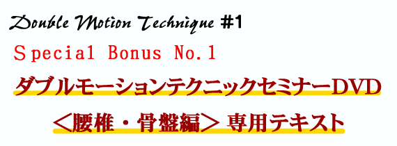Double Motion Technique #1 Special Bonus No.1 _u[VeNjbNZ~i[DVDŁEՕҁpeLXg